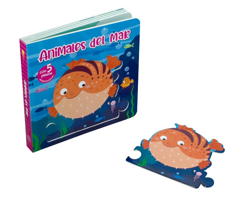 Libro de rompecabezas Animales del mar