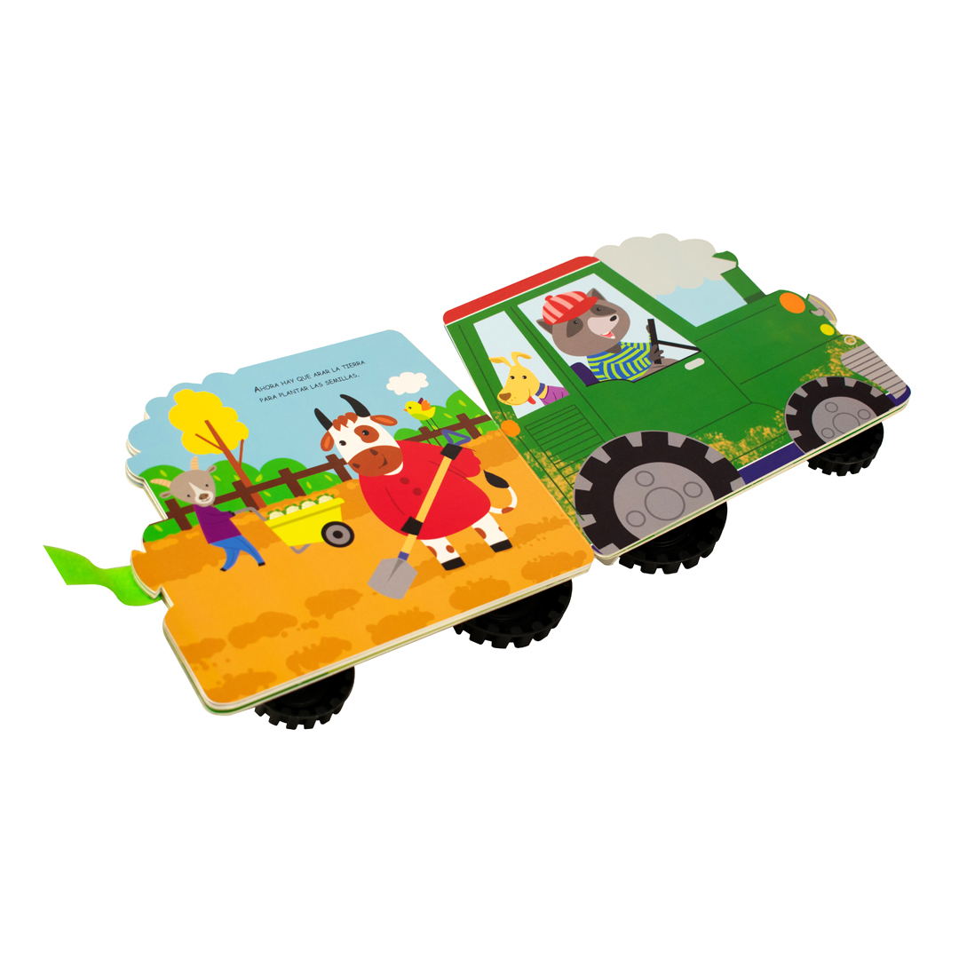 A rodar el tractor