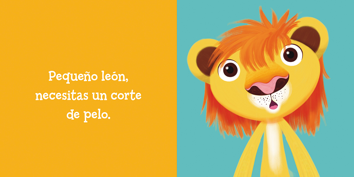 Corte de pelo para pequeño leon
