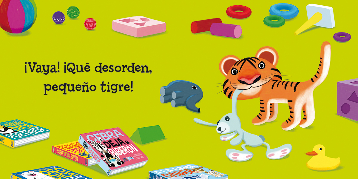 Pequeño tigre ordena