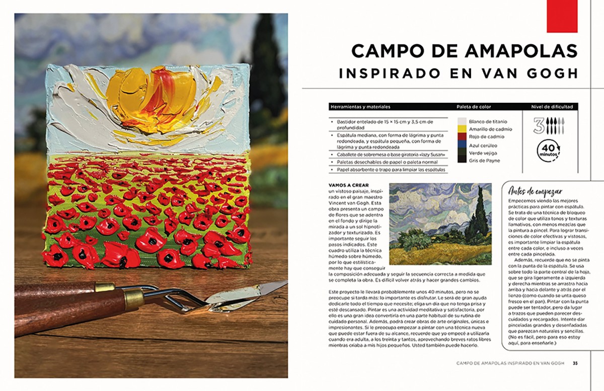 Pintura con espatula