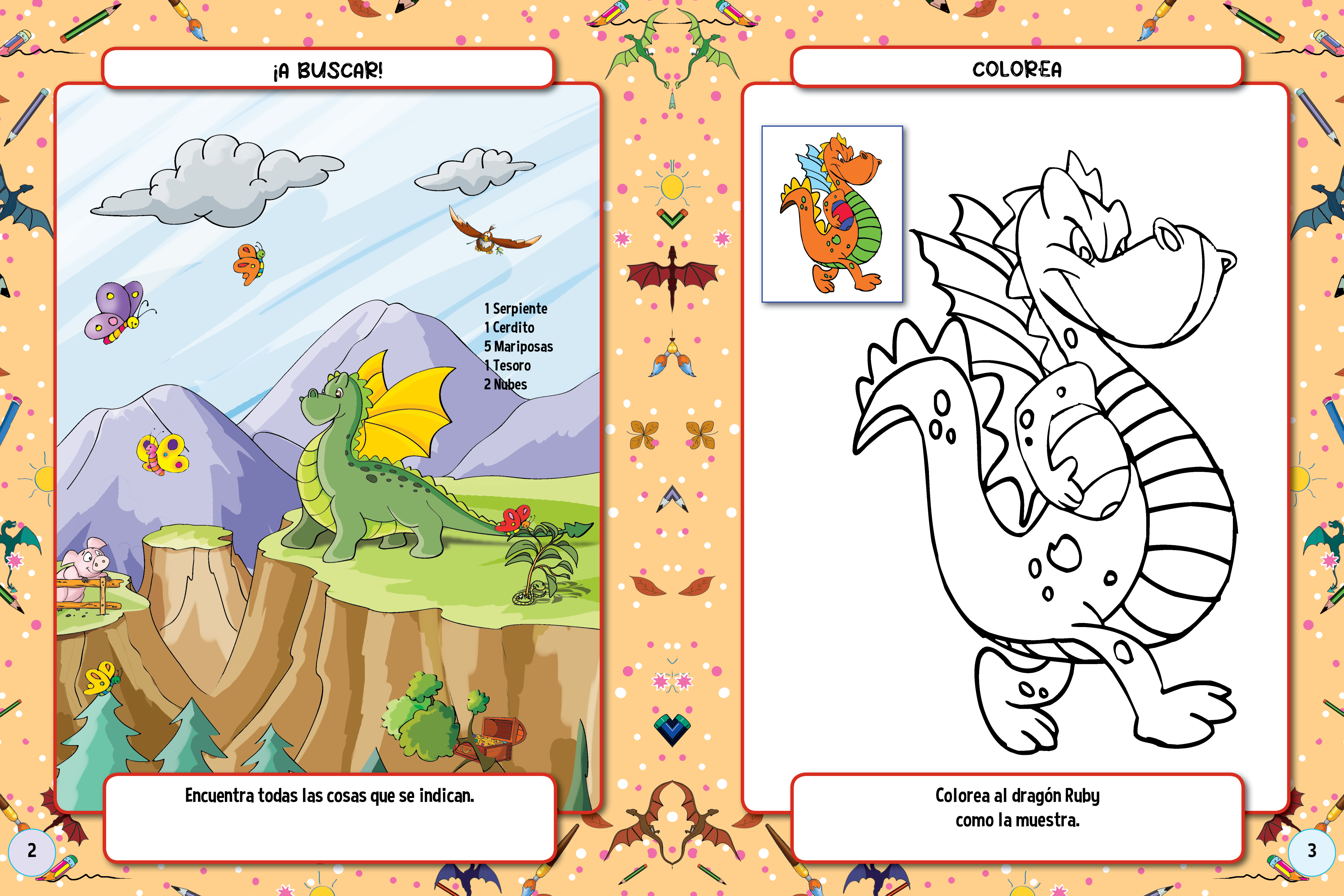 Juega y aprende actividades con los dragones