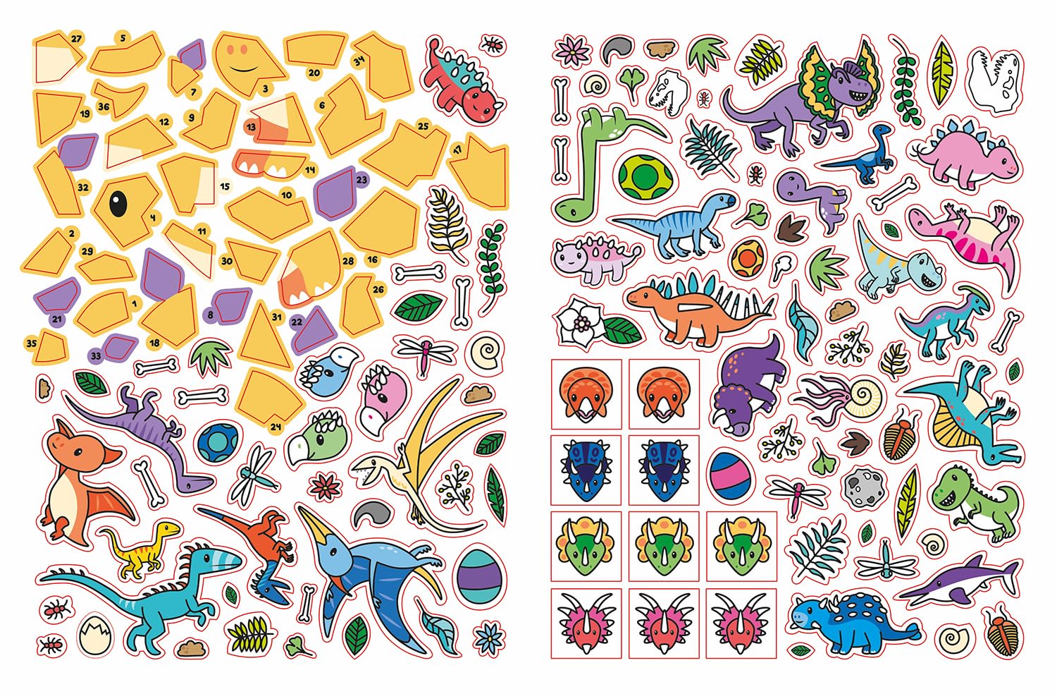 Glow-in-the-Dark Dinosaurs Sticker Activity Book