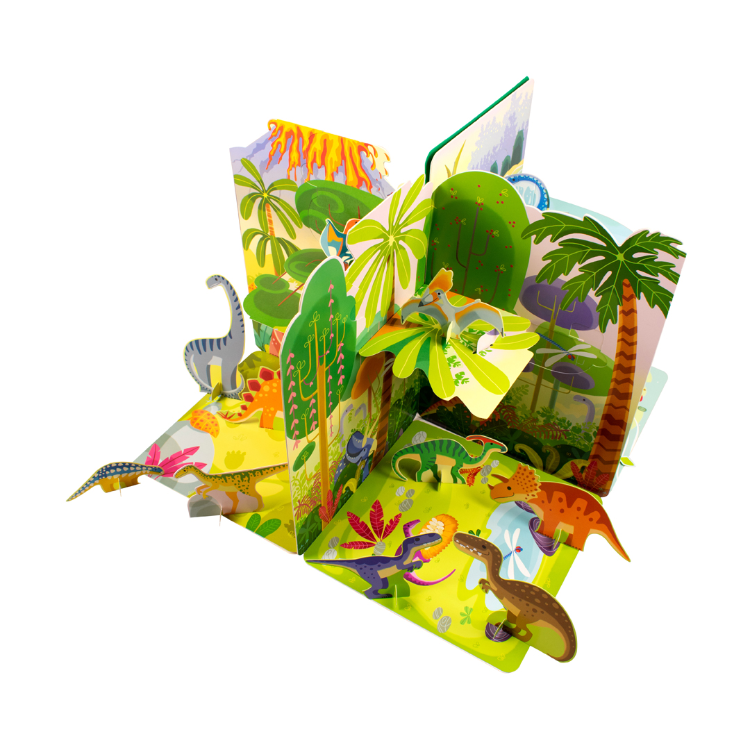 Libros con escenarios dinosaurios