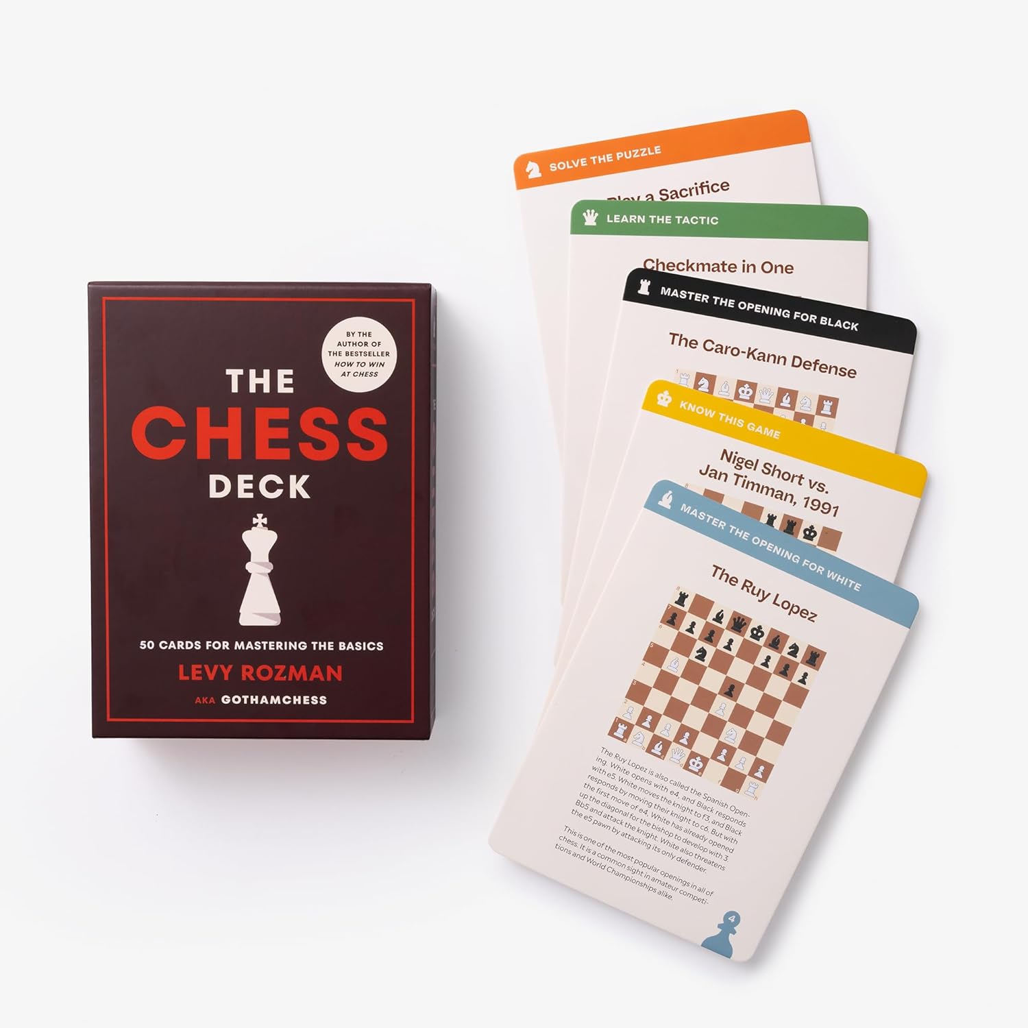 The Chess Deck 50 Cards for Mastering the Basics