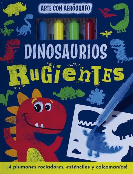 Dinosaurios rugientes arte con aerografo