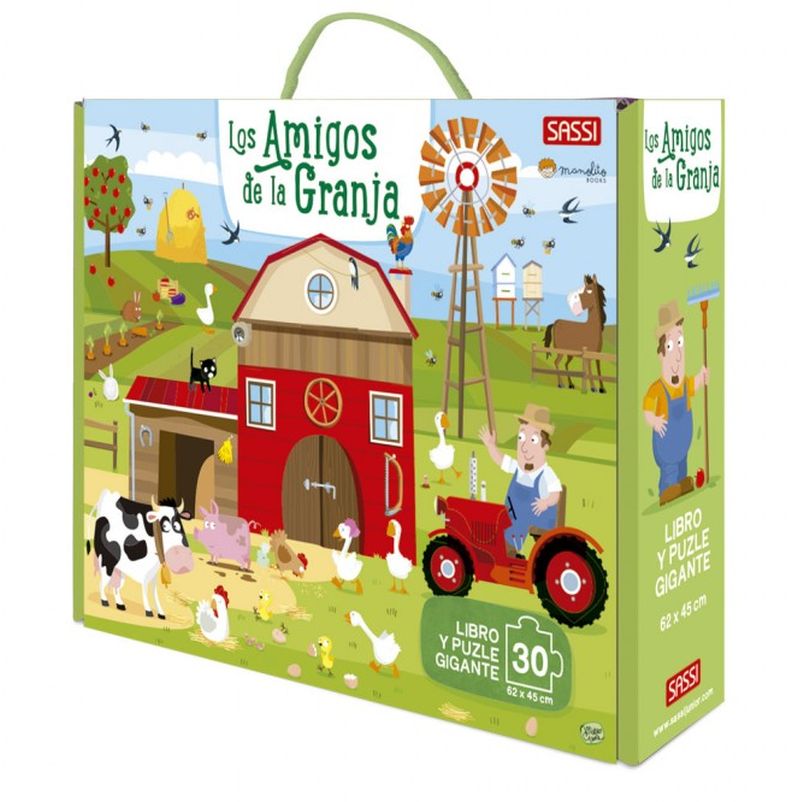 Los amigos de la granja - libro y puzzle