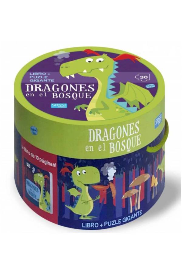 Dragones en el bosque - libro y puzzle