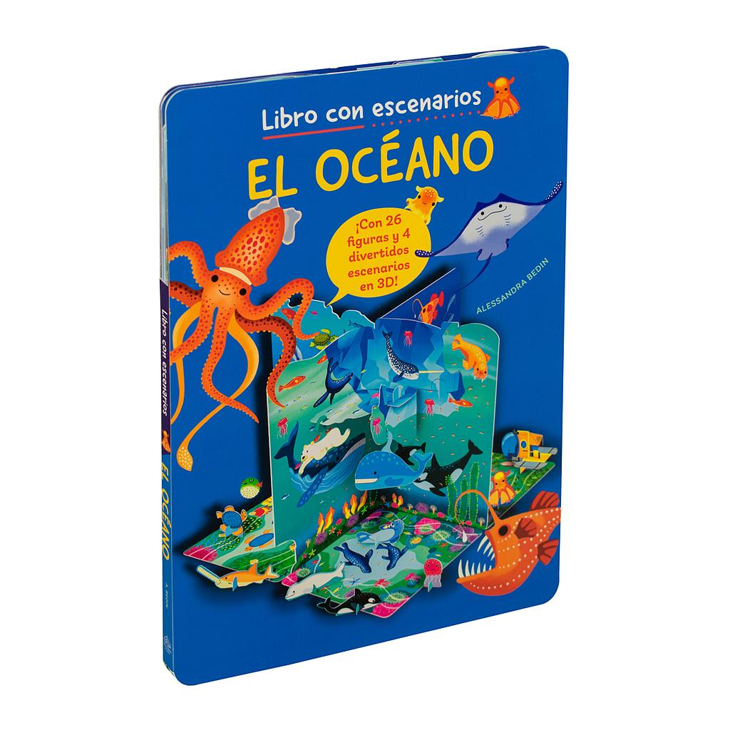 Libro con escenarios el oceano
