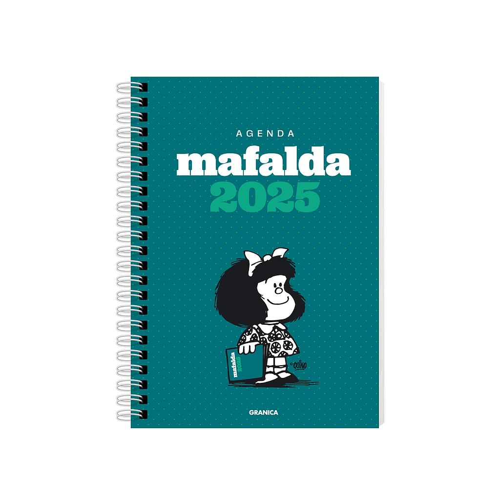 Mafalda 2025 Agenda Anillada Columna Verde