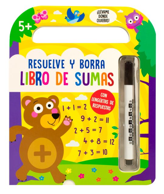 Resuelve y borra libro de sumas