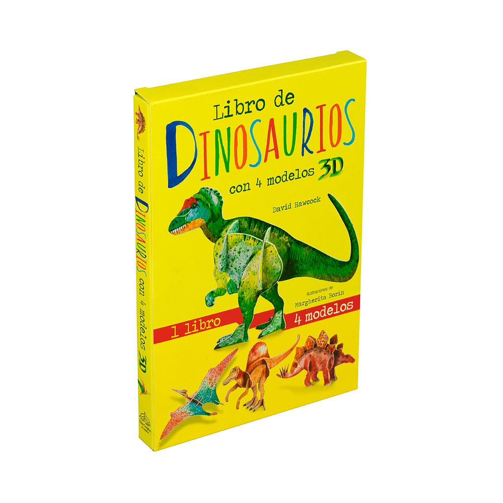 Libro de Dinosaurios con 4 modelos 3D