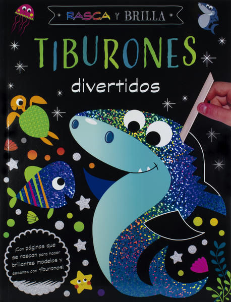 Rasca y brilla tiburones divertidos