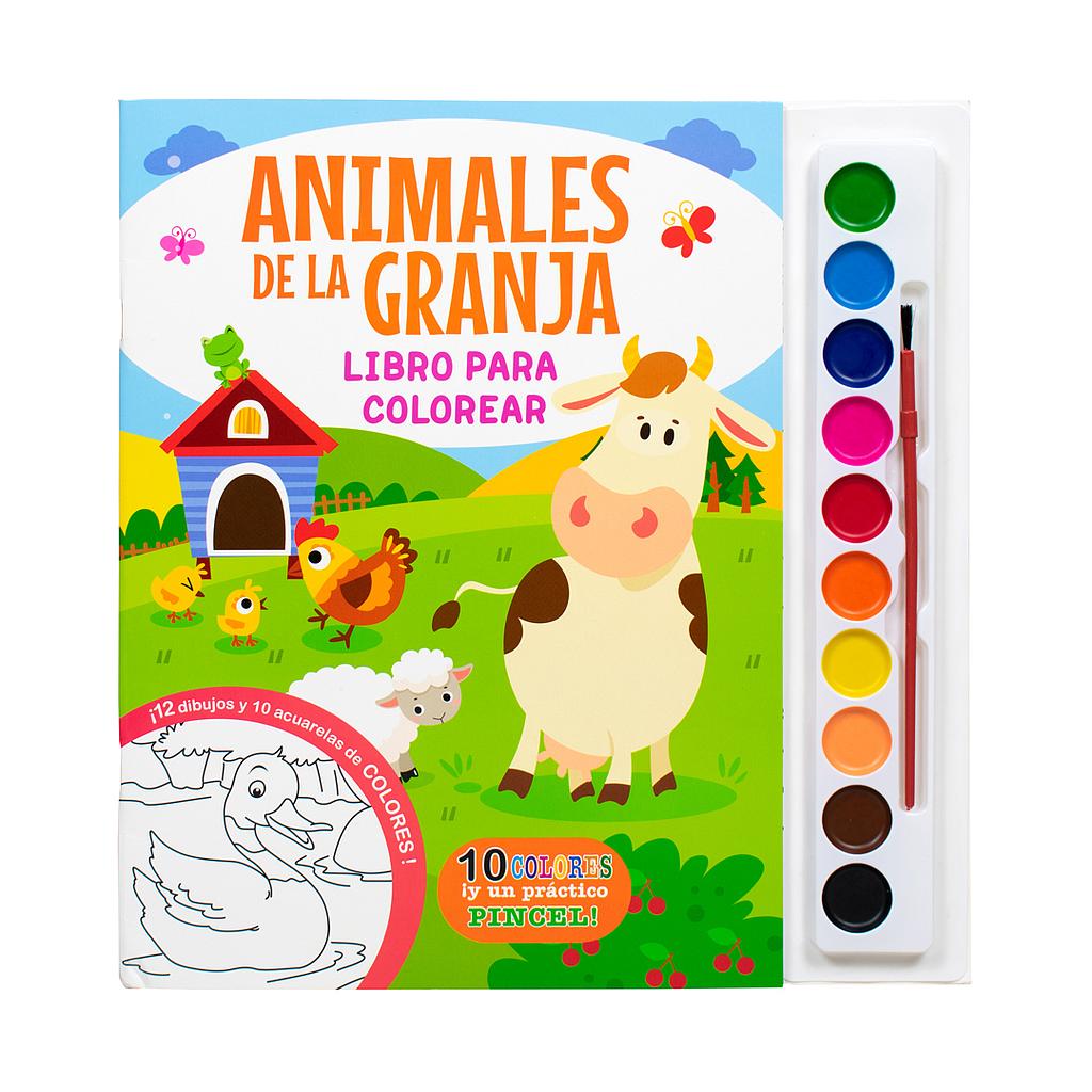 Animales de la granja libro para colorear