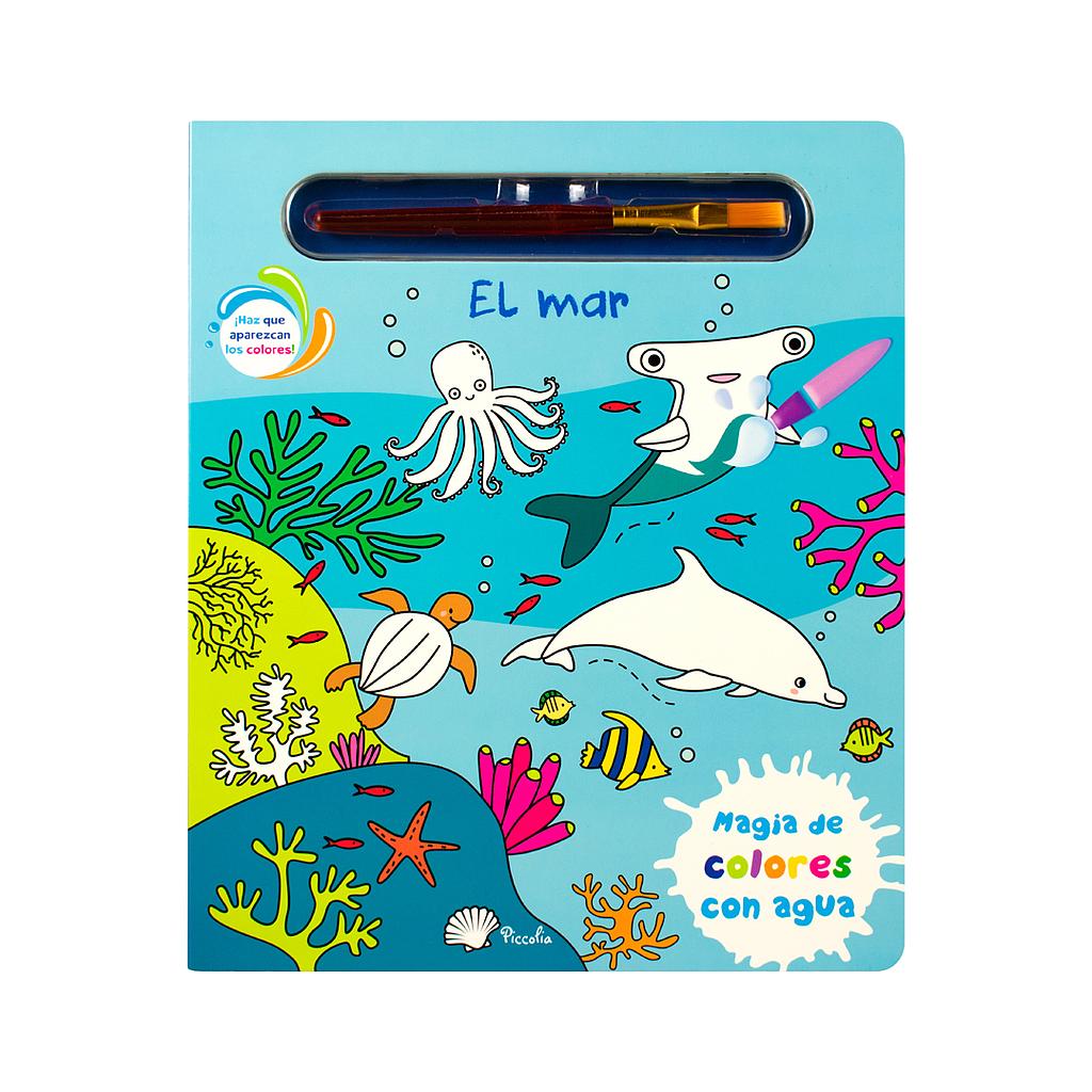 Magia de colores con agua mar