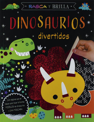 Rasca y brilla dinosaurios brillantes