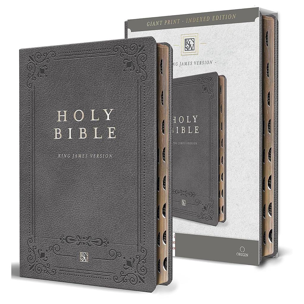 King James Version Holy Bible Gray