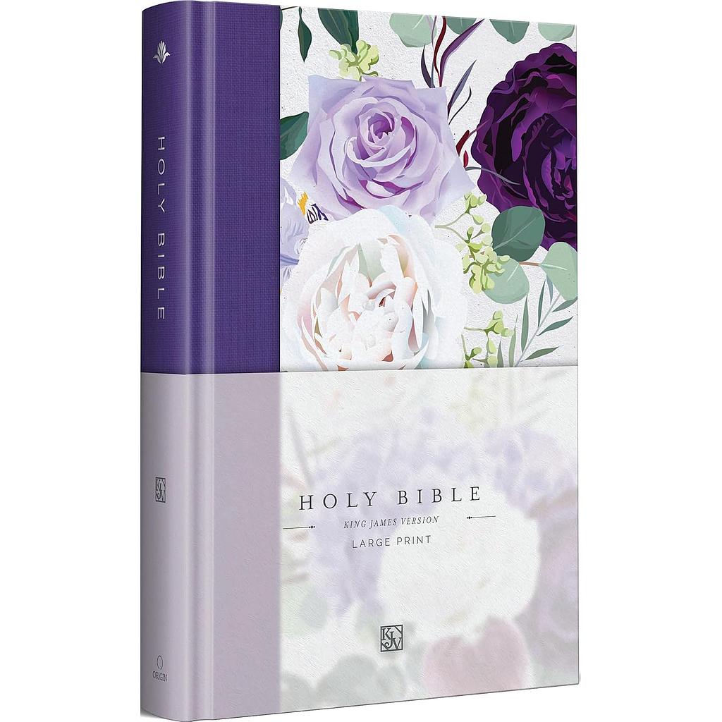 King James Version Holy Bible Hardcover Purple