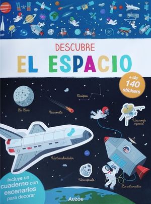 Descube el espacio, libro con stickers