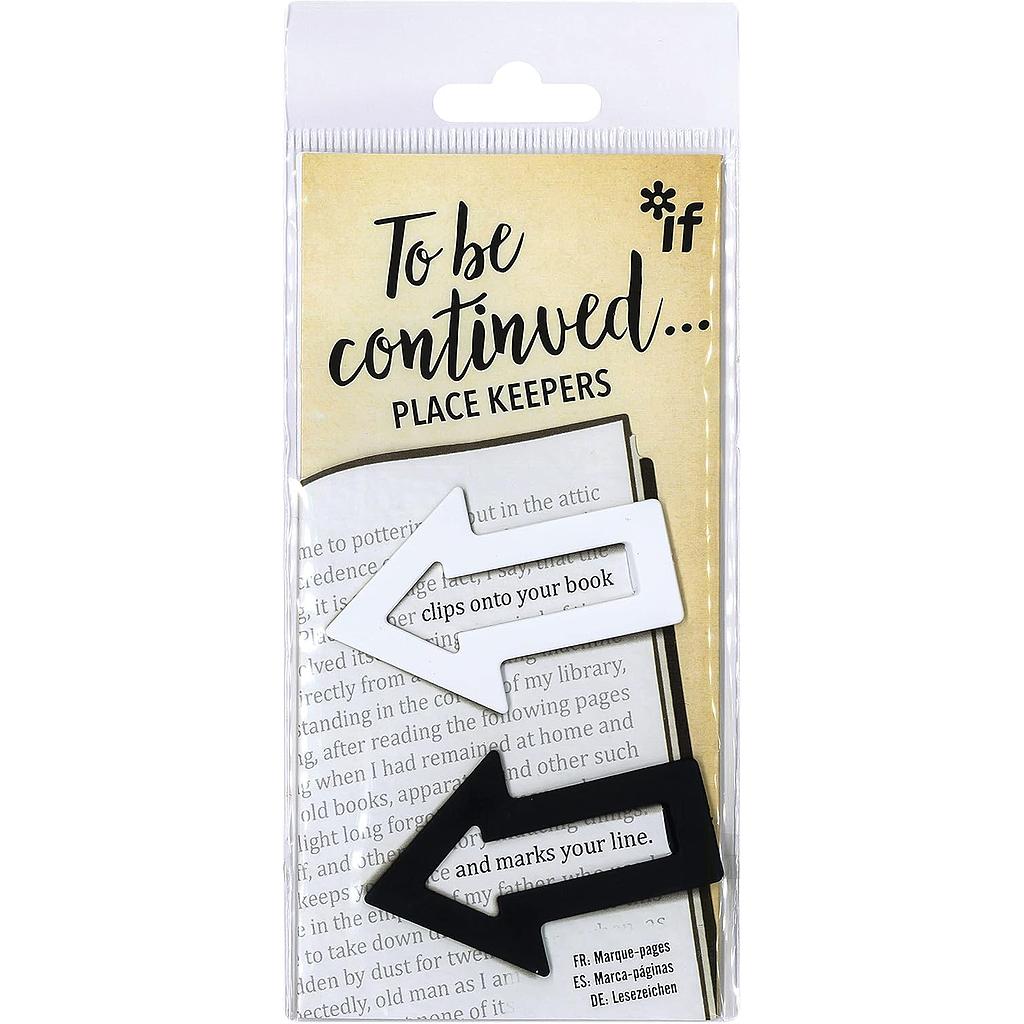 Bookmarks To Be Continued Place Keepers Black