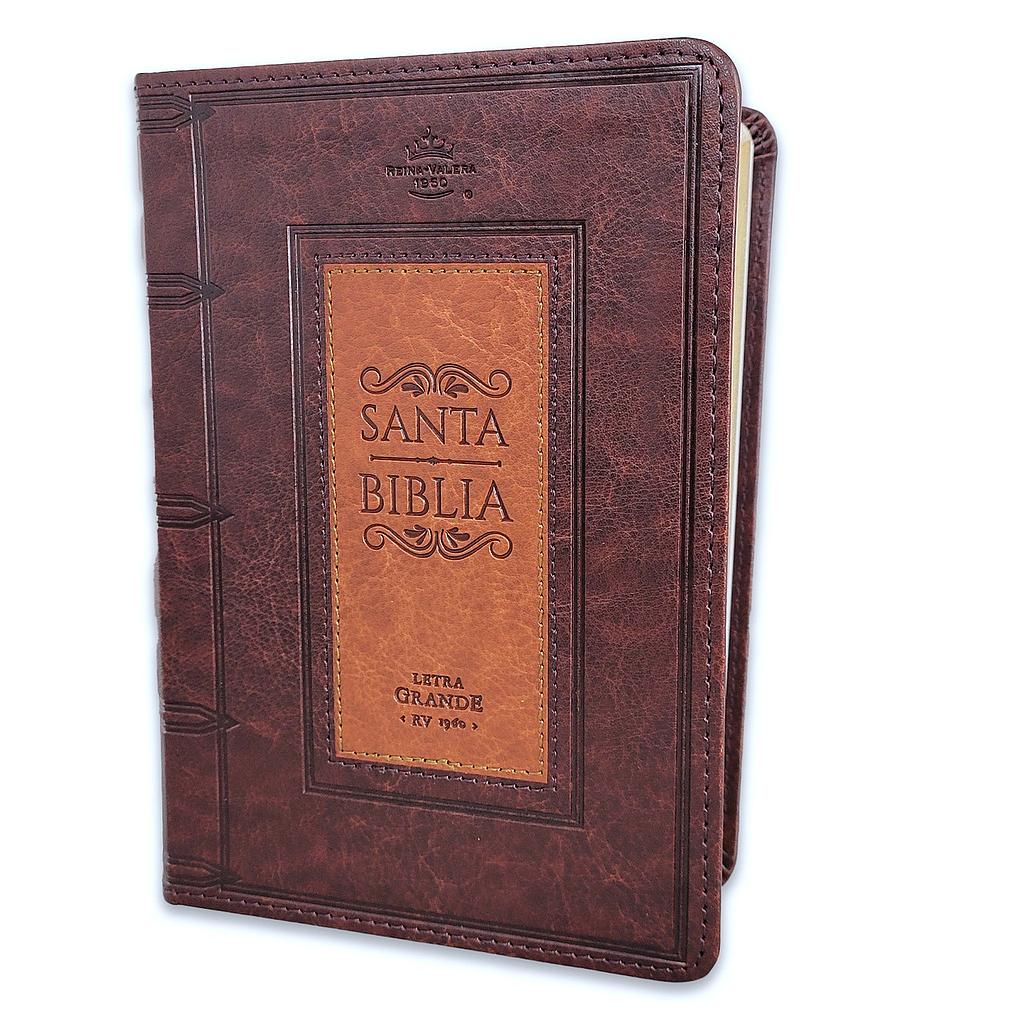 Biblia RVR60 Letra grande color cafe