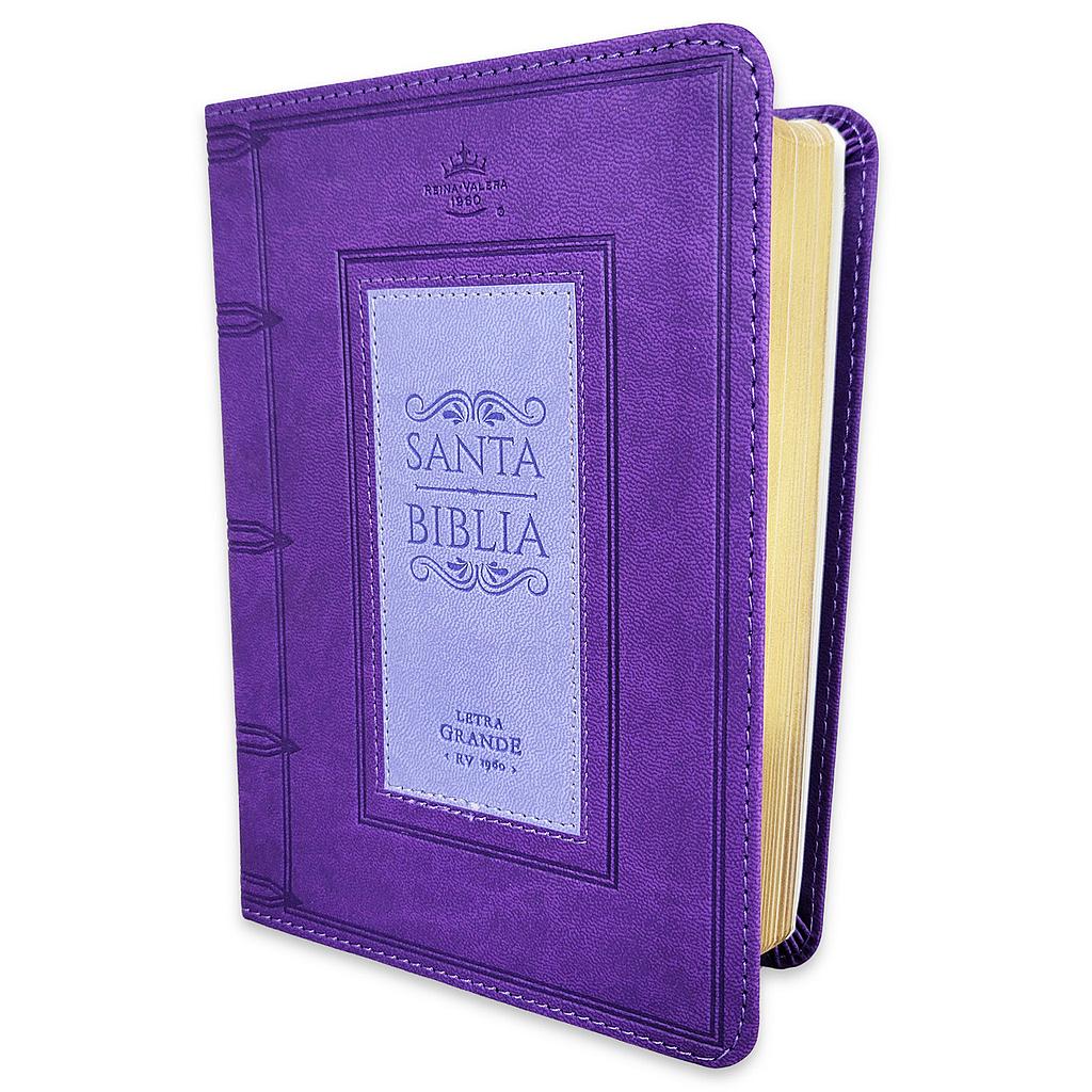 Biblia RVR60 Letra grande color Lila