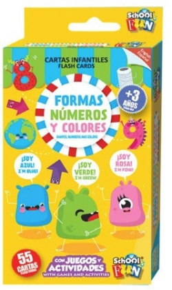 Formas, numeros y colores - Cartas infantiles