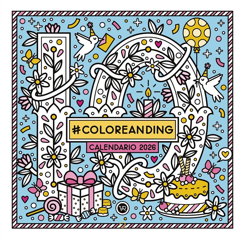 Calendario de pared 2026 Coloreanding