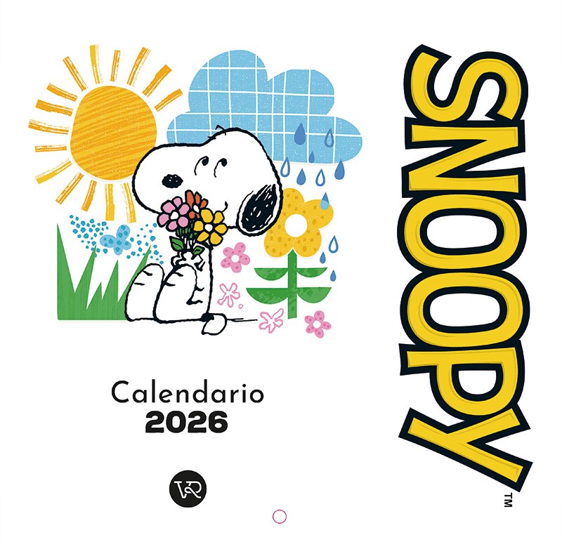 Calendario de pared 2026 Snoopy Dia