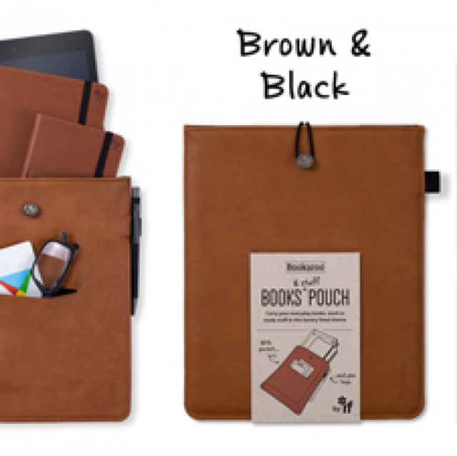 Bookaroo Books &amp; Stuff Pouch Brown