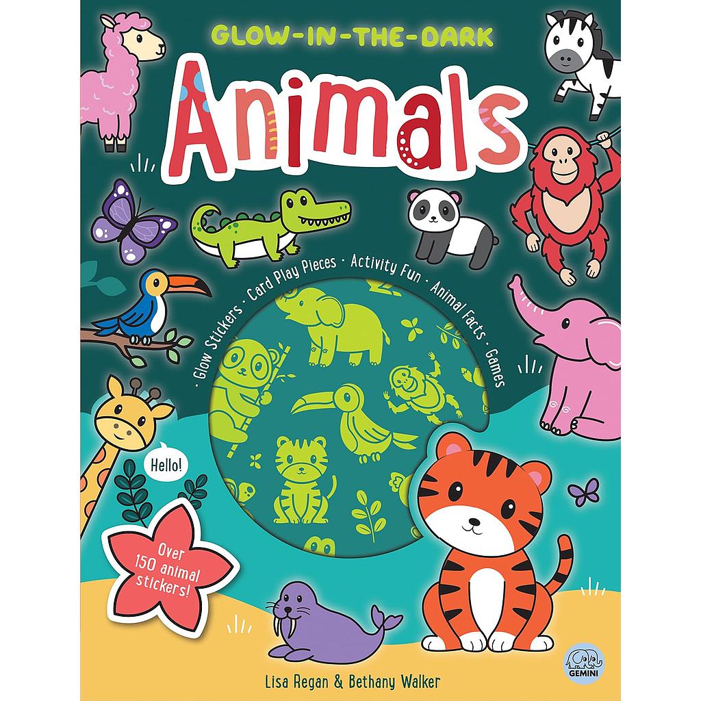 Glow-in-the-Dark Animals Sticker Activity Book