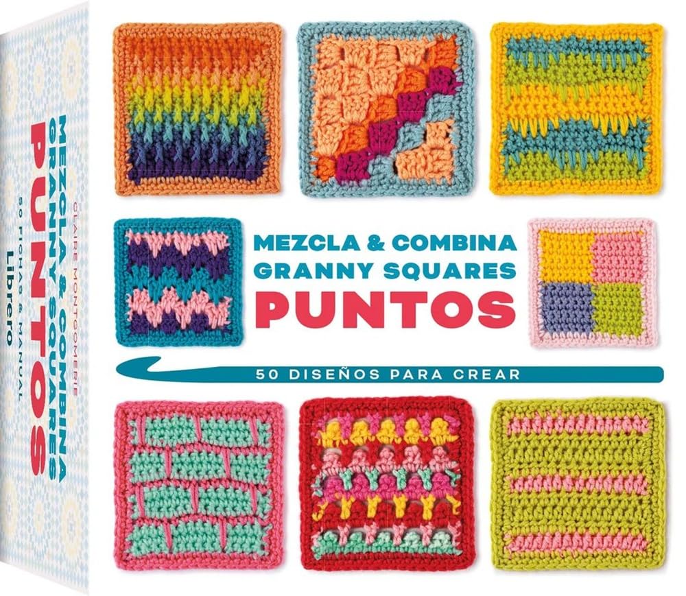 Mezcla y combina granny squares puntos