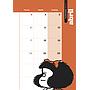 Agenda Mafalda 2026 Anillada Modulos Naranja