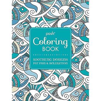 Posh coloring book soothing designs
