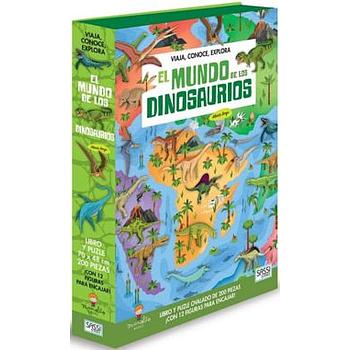 El mundo de los dinosaurios - libro y puzzle