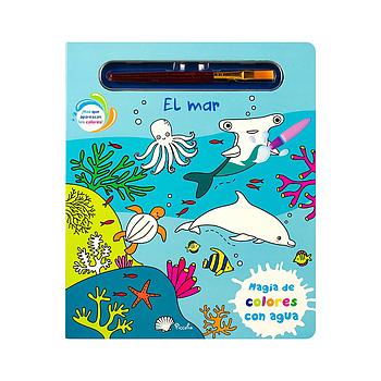 Magia de colores con agua mar
