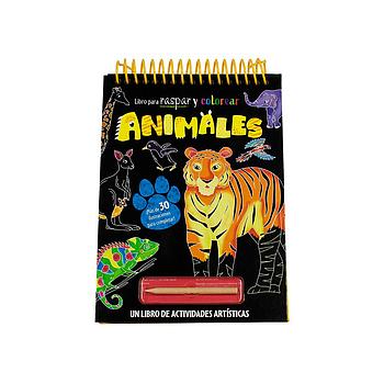 Libro para raspar y colorear animales