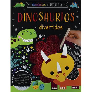 Rasca y brilla dinosaurios brillantes