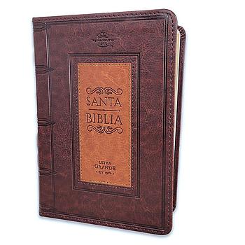 Biblia RVR60 Letra grande color cafe