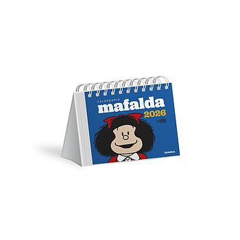 Mafalda 2026 Calendario de Escritorio Azul