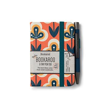 Bookaroo Notebook & Pen Teal & Orange