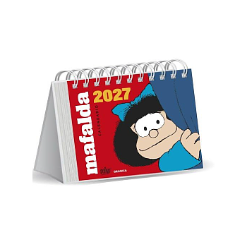 Mafalda 2027 Calendario de Escritorio Rojo