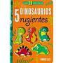 5 Dinosaurios rugientes libro 3D para contar