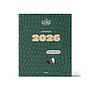 Quino 2026 agenda encuadernada verde